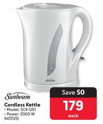 Sunbeam Cordless Kettle SCK-051-Each