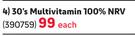 Vital 30's Multivitamin 100% NRV-Each