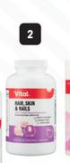 Vital 60's Hair, Skin & Nails Caps-Each