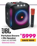 JBL Party Box Encore + Mic Speaker