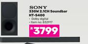 Sony 330W 2.1 Ch Soundbar HT-S400