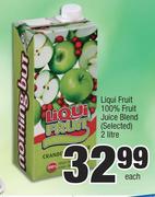 Liqui Fruit 100% Fruit Juice Blend(Selected)-2Ltr Each
