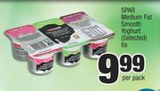 Spar Medium Fat Smooth Yoghurt(Selected)-6s Per Pack