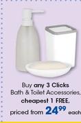 Clicks Bath & Toilet Accessories-Each