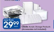 Clicks Acrylic Storage Products-Each