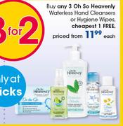 Oh So Heavenly Waterless Hand Cleaners Or Hygien Wipes-Each