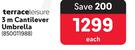 Terraceleisure 3m Cantilever Umbrella 850011988-Each
