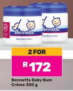 Bennetts Baby Bum Creme-For 2 x 300g