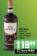 Wild Africa Premium Cream Liqueur (Incl. Variants)-750ml