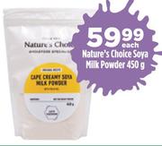 Nature's Choice Soya Milk Powder-450g Each