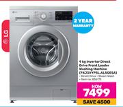 LG 9Kg Inverter Direct Drive Front Loader Washing Machine F4J3VYP5L.ALSQESA