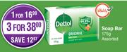 Dettol Soap Bar Assorted-For 3 x 175g