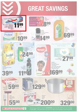 SUPERSPAR COUNTRY EASTERN CAPE : Our Best For less (22 June - 4 July 2021) Valid in Butterworth, Daku, Ndu, New Brighton, Stanford Square, Tams, Zonke, page 7