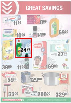 SUPERSPAR COUNTRY EASTERN CAPE : Our Best For less (22 June - 4 July 2021) Valid in Butterworth, Daku, Ndu, New Brighton, Stanford Square, Tams, Zonke, page 7