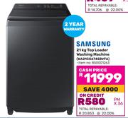 Samsung 21Kg Top Loader Washing Machine WA21CG6745BVFA