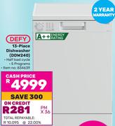 Defy 13-Place Dishwasher DDW240