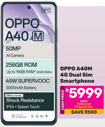 Oppo A40M 4G Dual Sim Smartphone-Each