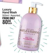 Baylis & Harding Luxury Hand Wash Assorted-500ml Each