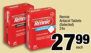 Rennie Antacid Tablets (Selected)-24s Each
