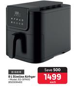 Eiger 8L Slimline Air Fryer EG-SFPA10