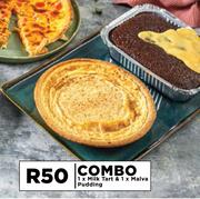 1 x Milk Tart & 1 x Malva Pudding-Combo