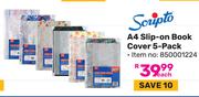Scripto A4 Slip-On Book Cover (5-Pack) 850001224-Each