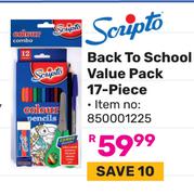 Scripto Back To School Value Pack (17-Piece) 850001225