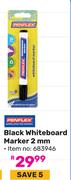 Penflex Black Whiteboard Marker 2mm 683946-Each