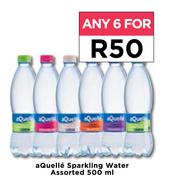 Aquelle Sparkling Water Assorted-For Any 6 x 500ml