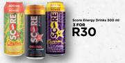 Score Energy Drinks-For 3 x 500ml