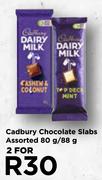 Cadbury Chocolate Slabs Assorted-For 2 x 80g/88g