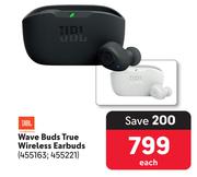 JBL Wave Buds True Wireless Earbuds-Each
