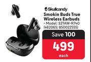Skullcandy Smokin Buds True Wireless Earbuds S2TAW-R740-Each