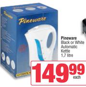 Pineware Black Or White Automatic Kettle-1.7Ltr Each