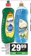 Sunlight Regular Dish Washing Liquid Incl. Platinum Range-750ml Each