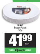 Spar Paper Plates-50s Each
