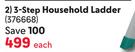 Home Quip 3 Step Household Ladder