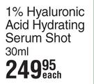 IQ 1% Hyaluronic Acid Hydrating Serum Shot-30ml Each