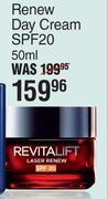L'Oreal Renew Day Cream SPF20-50ml
