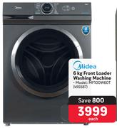 Midea 6Kg Front Loader Washing Machine MF100W60T
