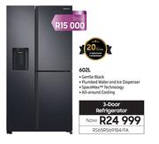 Samsung 602L 3 Door Refrigerator RS65R5691B4/FA