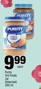 Purity 3rd Foods Jar(Selected)-200ml Each