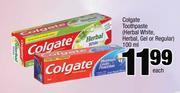 Colgate Toothpaste (Herbal White, Herbal, Gel Or Regular-100ml Each