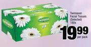 Twinsaver Facial Tissues(Selected)-180s Per Pack
