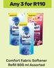 Comfort Fabric Softener Refill Assorted-For Any 3 x 800ml
