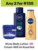 Nivea Body lotion Or Cream Assorted-For Any 2 x 400ml