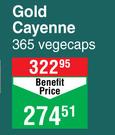 Gold Cayenne-365 Vegecaps