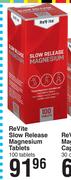 ReVite Slow Release Magnesium Tablets-100 Tablets