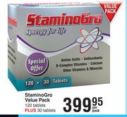 Stamino Gro Value Pack-120 Tablets + 30 Tablets Per Pack