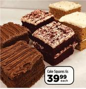 Cake Squares-6s Each